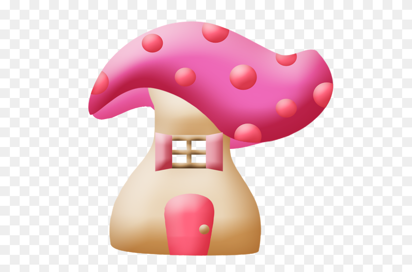 576x495 Clip Art Mushroom House - Fairy House Clipart