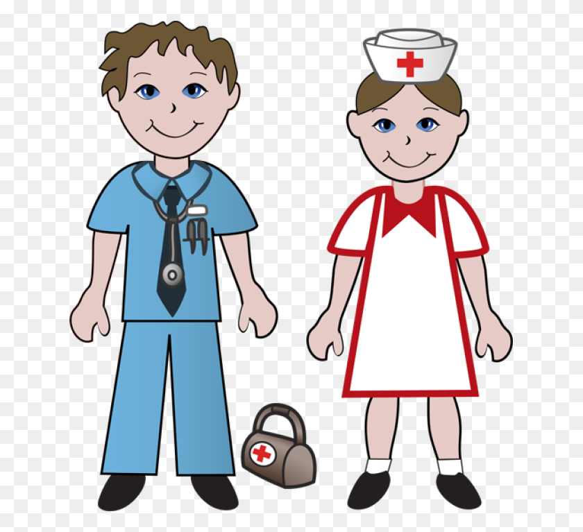 639x707 Clip Art Nurses And A Doctor - Rhythm Clipart
