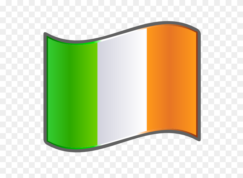 555x555 Imágenes Prediseñadas De Nuvola Bandera Irlandesa Irlanda Saint - Bandera Irlandesa Png