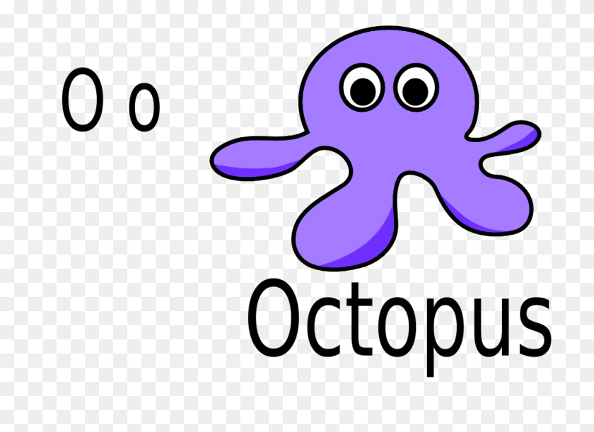 999x706 Clip Art Octopus - Cute Octopus Clipart