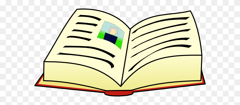 600x310 Clip Art Of A Book - Reading Clipart Free