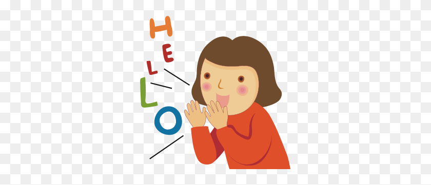 295x301 Clip Art Of A Girl Excited - Excited Clipart