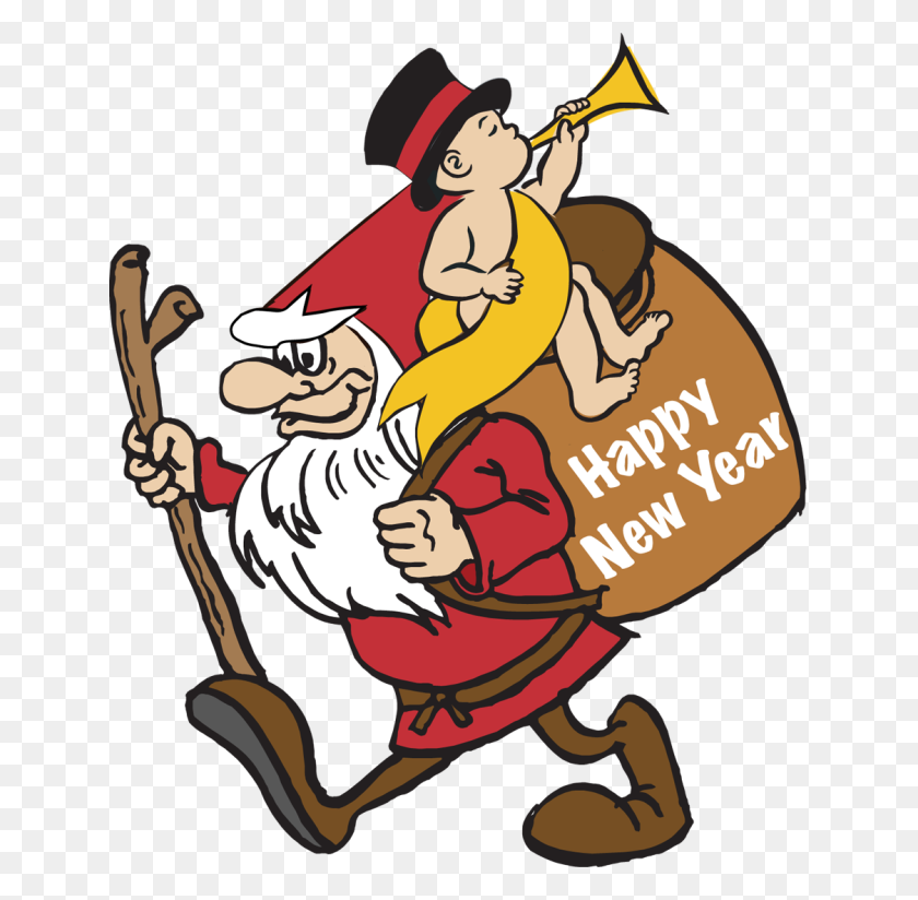 640x764 Clip Art Of A Gnome And Baby New Year Dixie Allan Clipart - Gnome Clipart