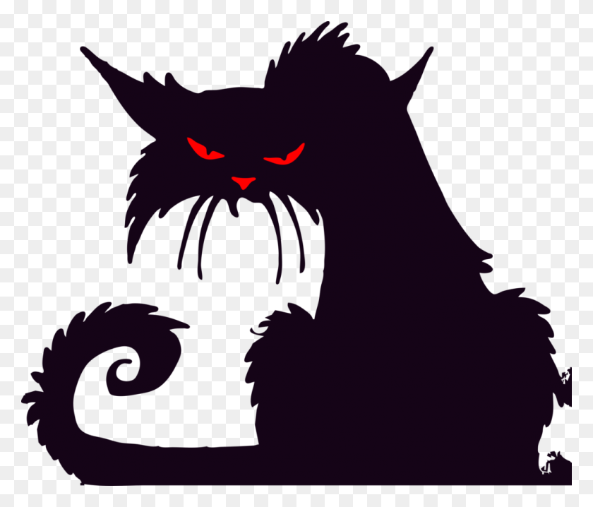 1024x865 Clip Art Of A Scary Cat - Scary Eyes Clipart