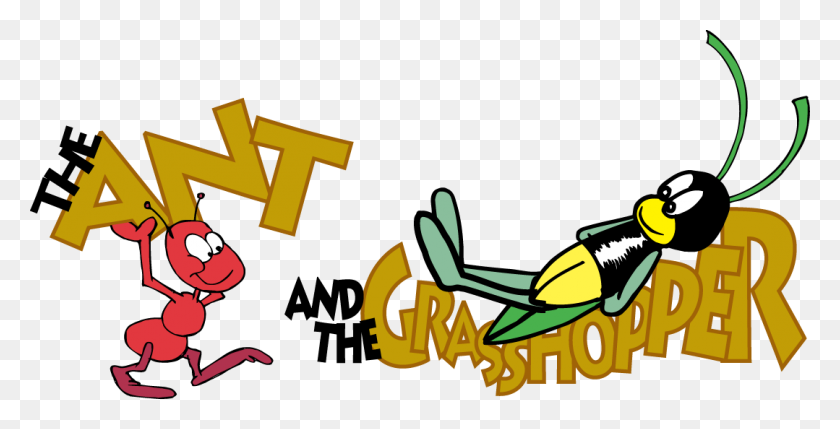 1079x511 Clip Art Of Ant And The Grasshopper Locust Clipart Pencil In Color - Hardwork Clipart