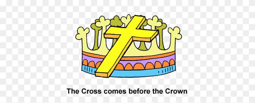 400x281 Clip Art Of Cross And Crown Plainfield Today About That Symbol - Thorn Crown Clipart