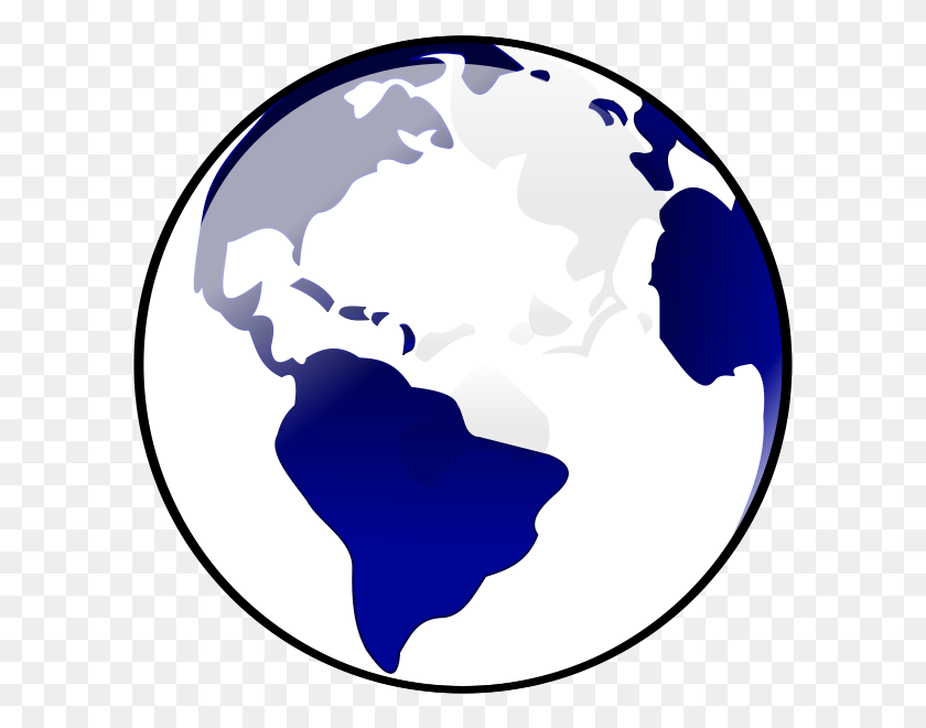 600x600 Clip Art Of Earth - Globe Clipart PNG