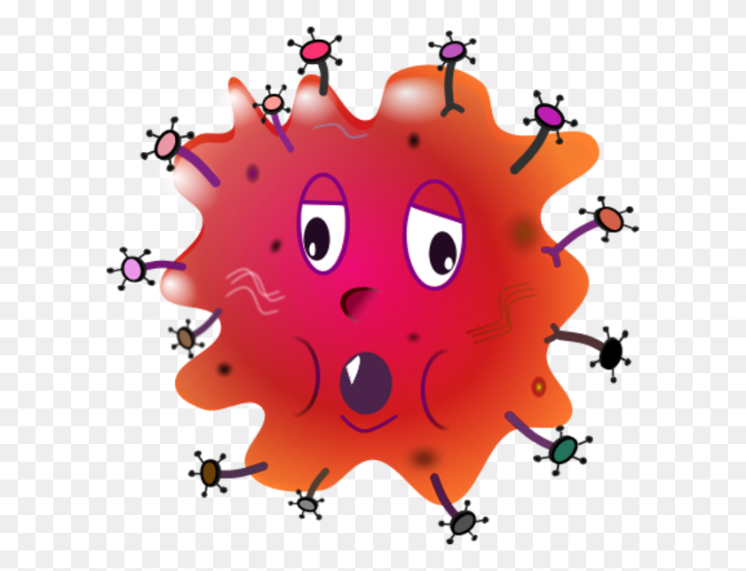600x583 Clip Art Of Germs Image Information - Pathogen Clipart