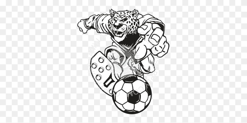 313x361 Clip Art Of Jaguar Holding Volleyball With Angry Face - Jaguar Clipart