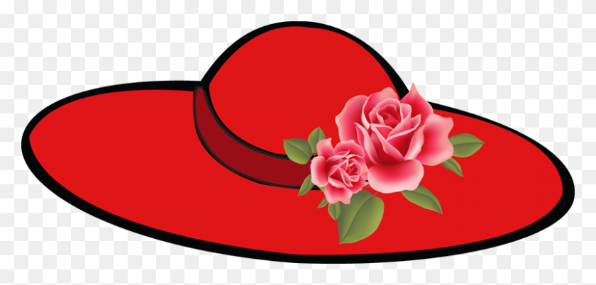 800x351 Картинки Многих Различных Типов Шляп Red Hat Ladies - Красная Шляпа Дамы Клипарт