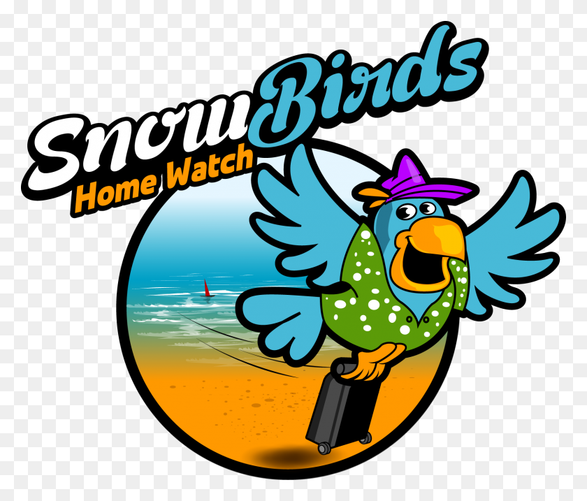 1639x1381 Clip Art Of Snow Bird - Florida Clipart