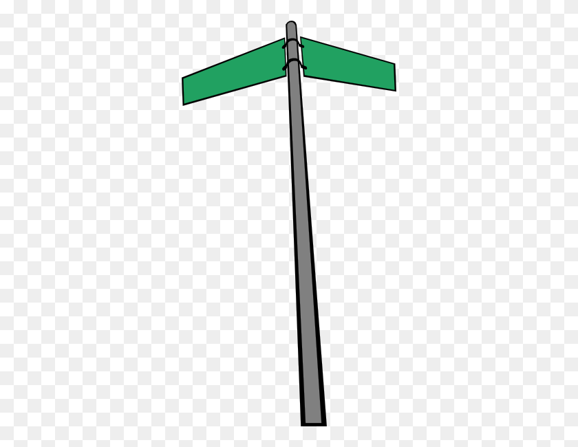 312x590 Clip Art Of Street Signs - Sign Clipart