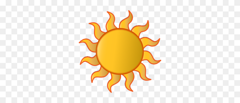 300x300 Clipart Of The Hot Sunshine - Imágenes Prediseñadas De Sol Caliente