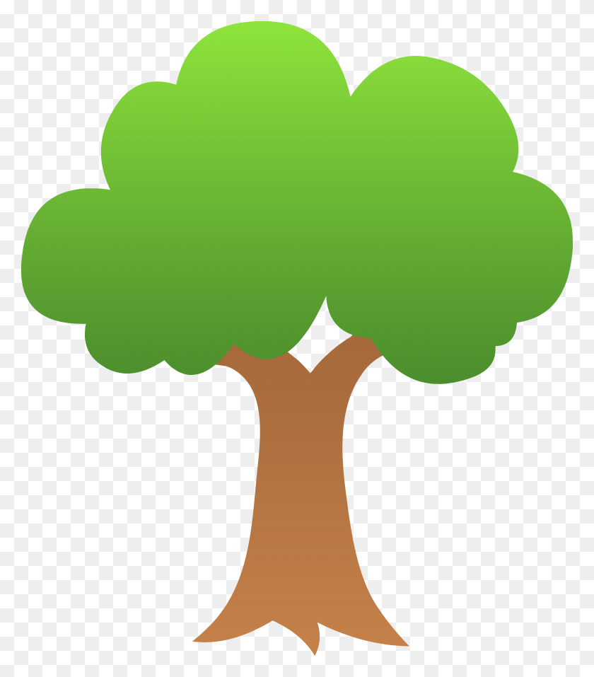 5486x6309 Clip Art Of Trees - Family PNG Clipart