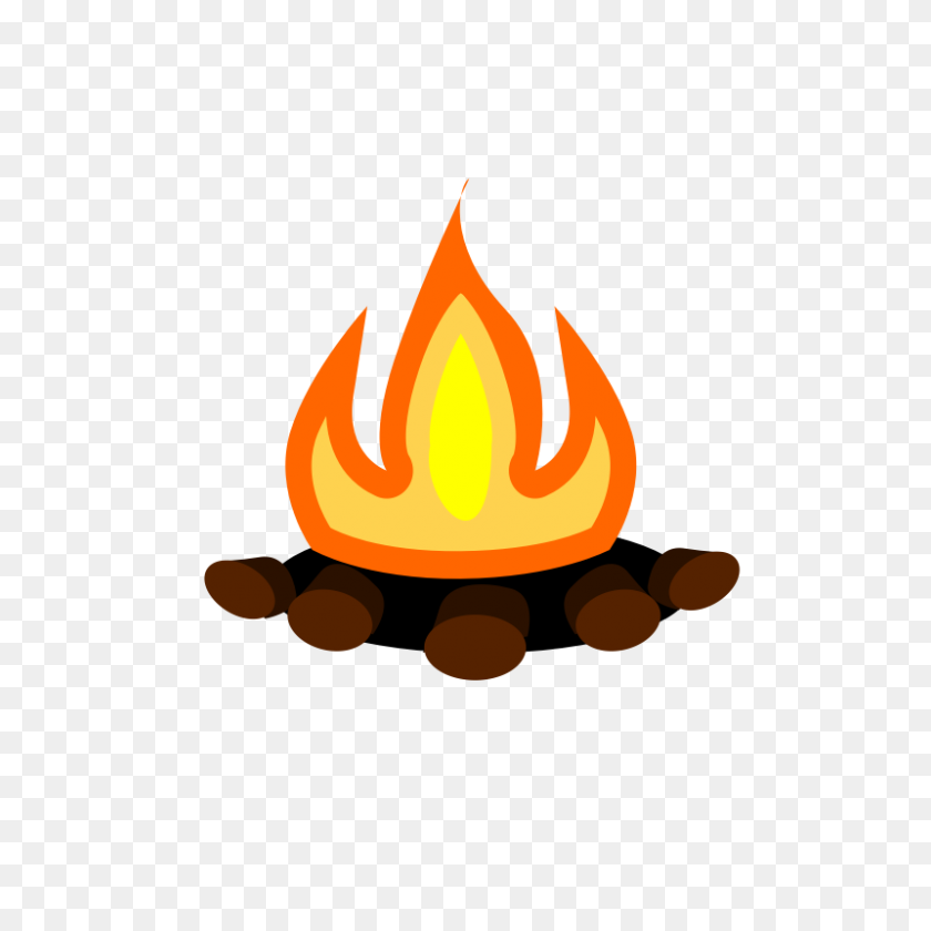 800x800 Clip Art On Fire Clipart Image - Flames Clipart PNG