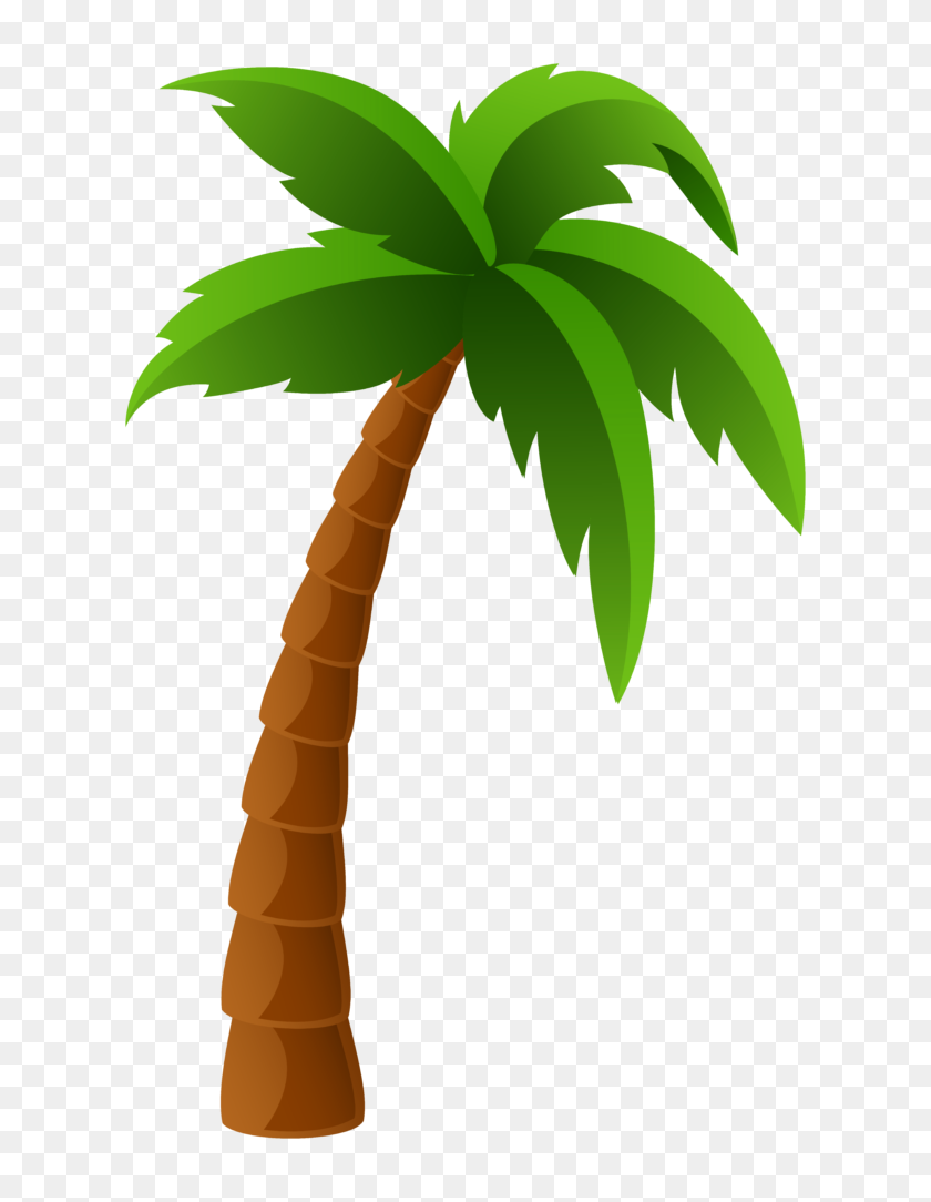 648x1024 Clip Art Palm Trees Winging - Palm Tree Silhouette Clipart