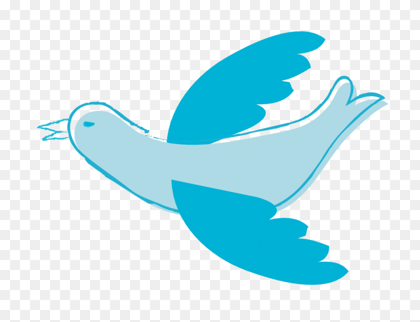 999x749 Clip Art Peace Dove - Twitter Clipart