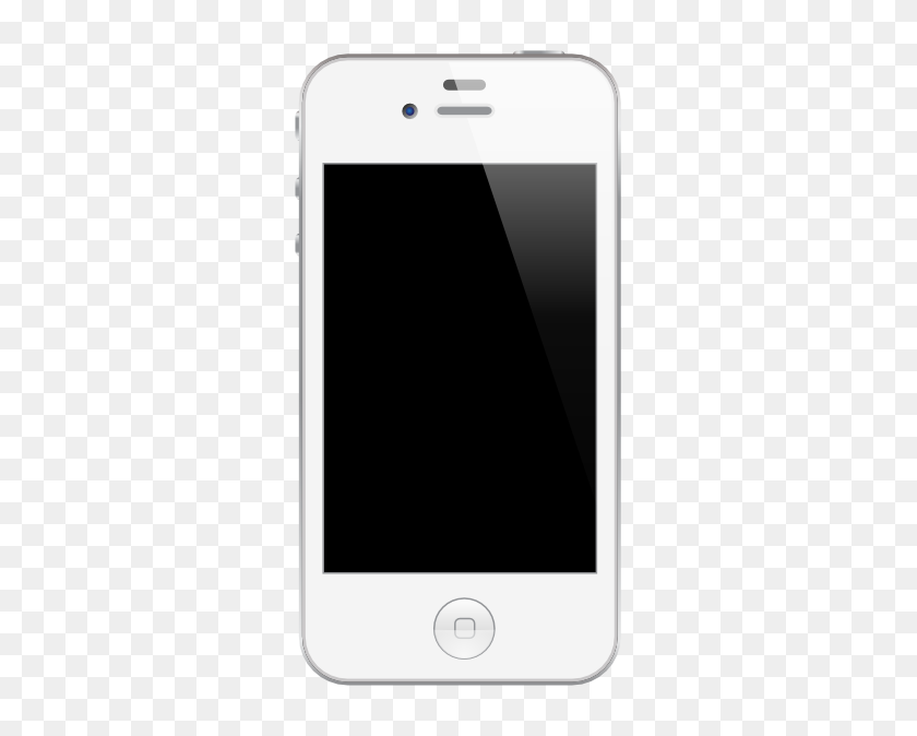 333x614 Клип Арт Значок Телефона Искусство Для Iphone - Iphone Клипарт Черный И Белый