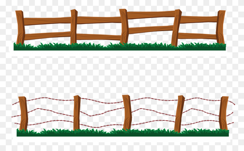 800x472 Clip Art Picture Of Gate In A Wooden Fence Description - Rural Clipart