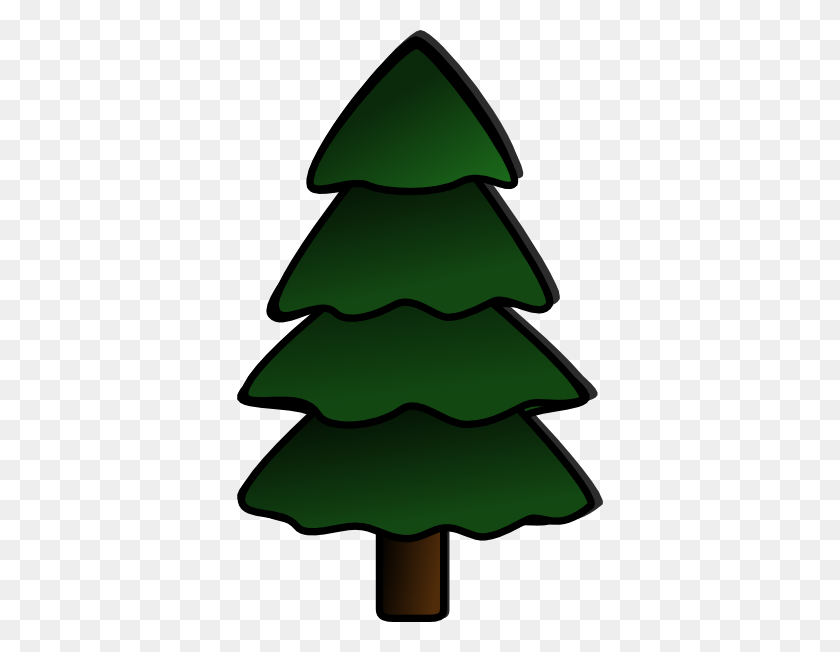 366x592 Clip Art Pine Tree - Wilderness Clipart