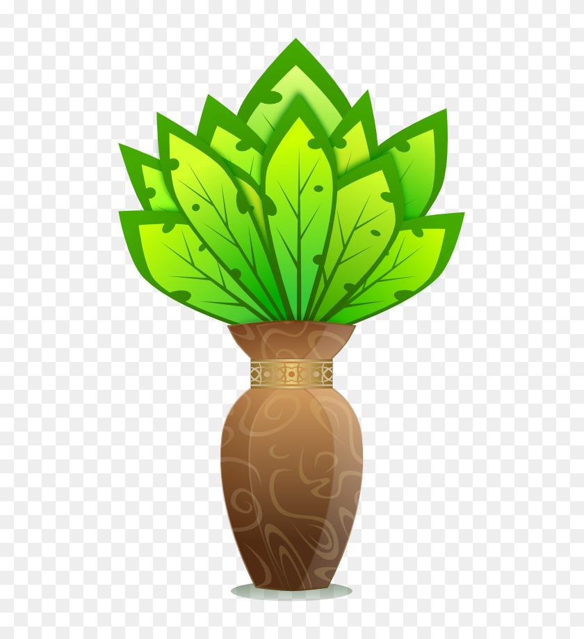 555x858 Clip Art Plant And Vase Viscious Speed - Speed Clipart