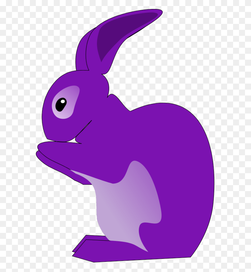 600x851 Clip Art Rabbit - Clipart Bunny