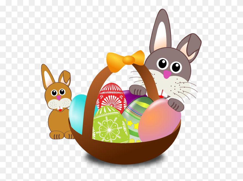 555x566 Clip Art Rabbit Face Cartoon Easter W Baby - Rabbit Face Clipart