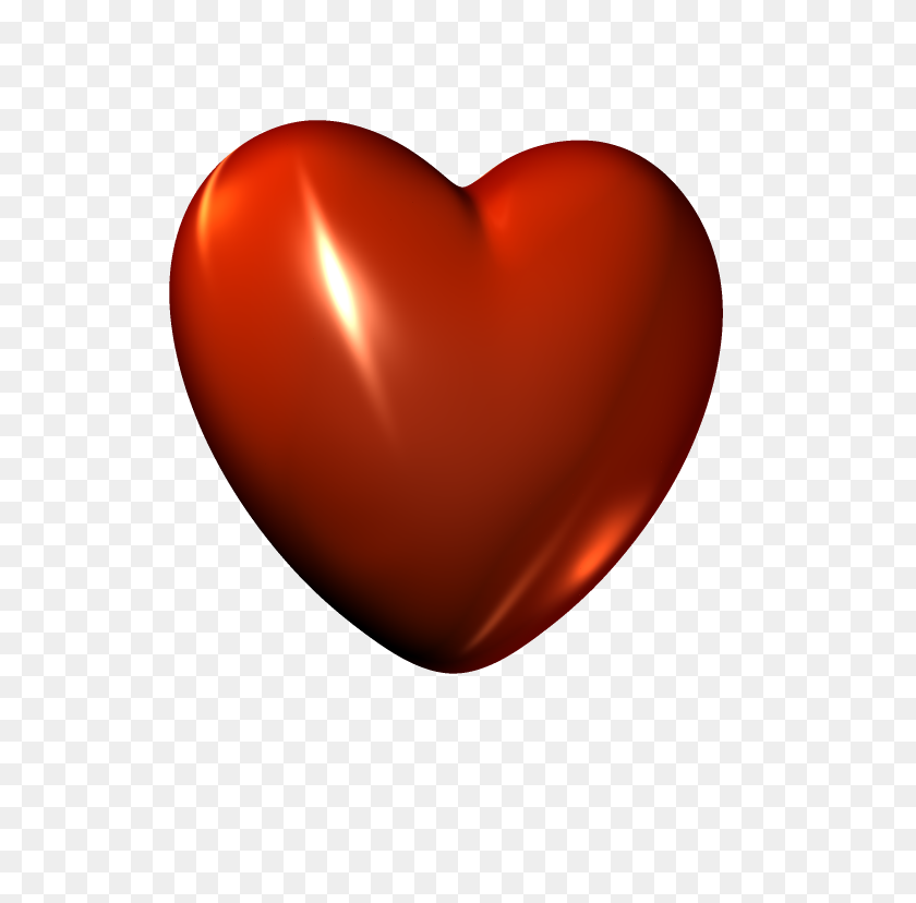600x768 Clip Art Red Heart - Little Heart Clipart