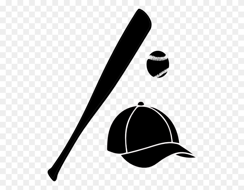 512x595 Clip Art Royalty Free Of A Baseball Bat Techflourish Collections - Cricket Clipart Black And White