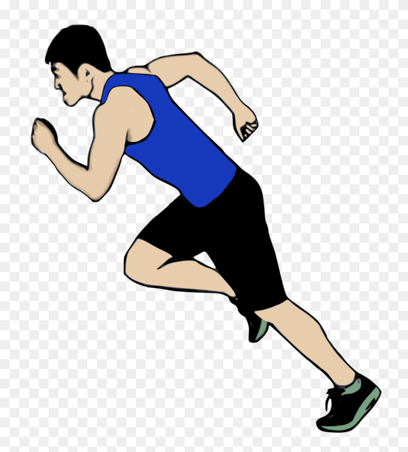 916x1024 Clip Art Runner - Track Runner Clip Art