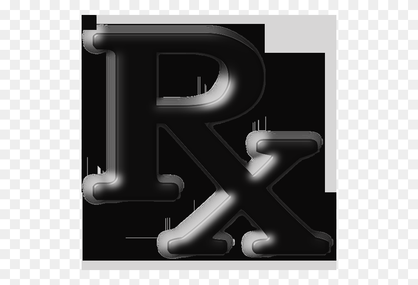 512x512 Clip Art Rx Pharmacy Symbol Black Roman Clipart Image - Pharmacy Clipart