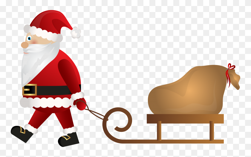 8000x4765 Clip Art Santa's Sleigh, Best Photos Of Santa And Sleigh Graphics - Clipart Santa Sleigh And Reindeer