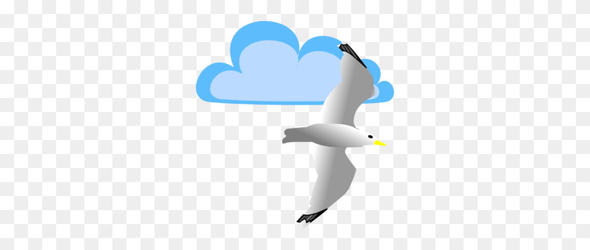 282x297 Clip Art Seagull Flying - Flying Seagull Clipart