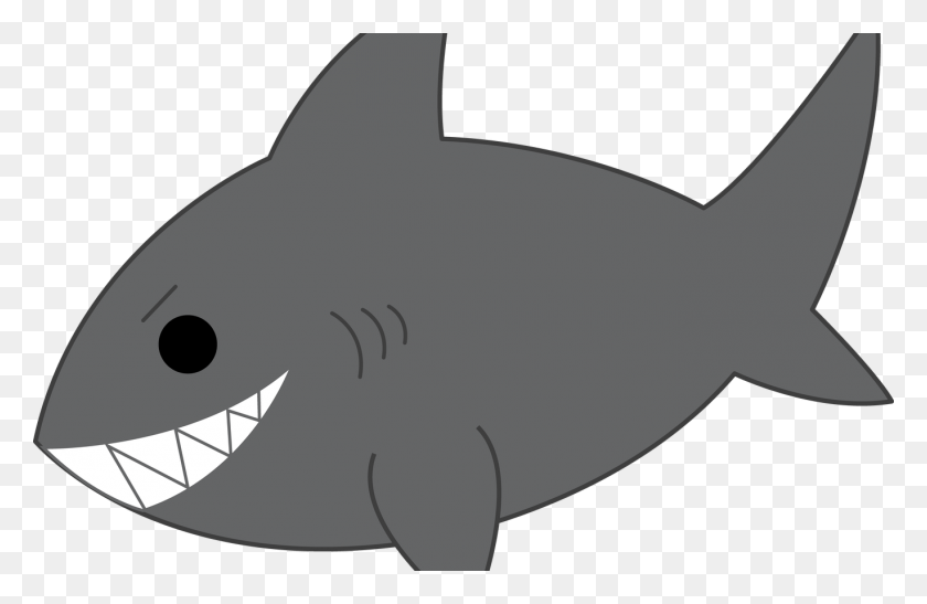 1368x855 Clipart Shark Week Hot Trending Now - Tiburón Blanco Y Negro Clipart