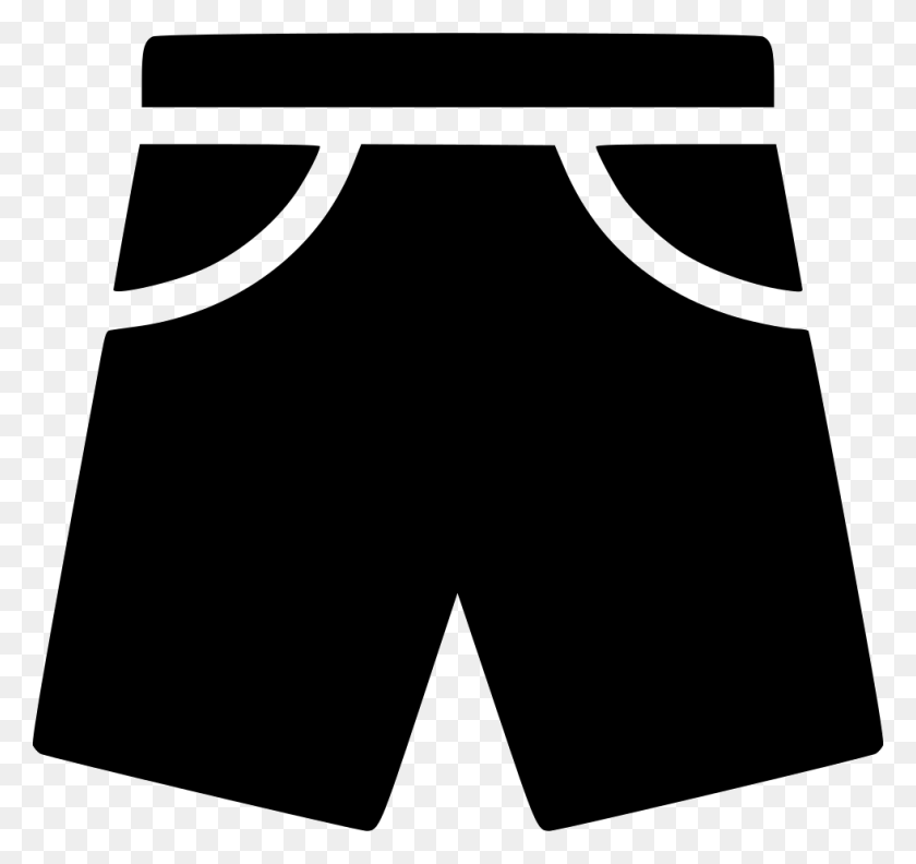 980x920 Clipart Shorts - Shorts Clipart Blanco Y Negro