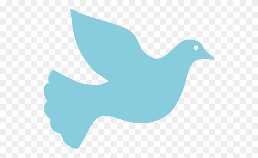 555x455 Clip Art Simpl Cibo Water Dove Peace Peace Sign - Pigeon Clipart