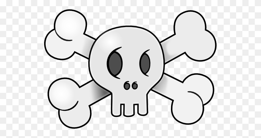 555x386 Clip Art Skull Pirate Flag Halloween - Pirate Flag Clipart
