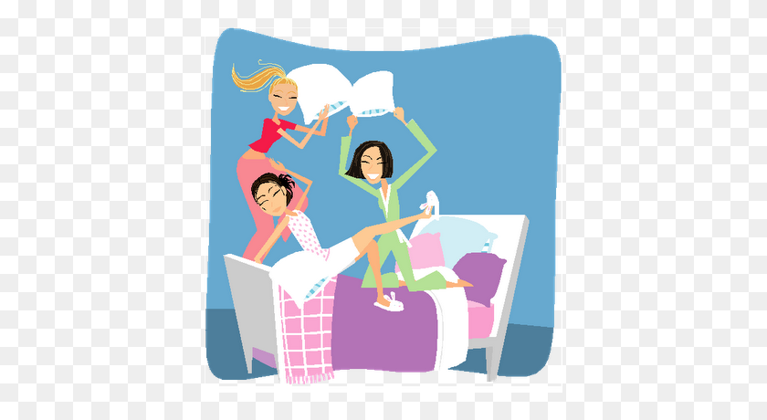 392x400 Clip Art Sleepover Pictures - Good Night Clipart