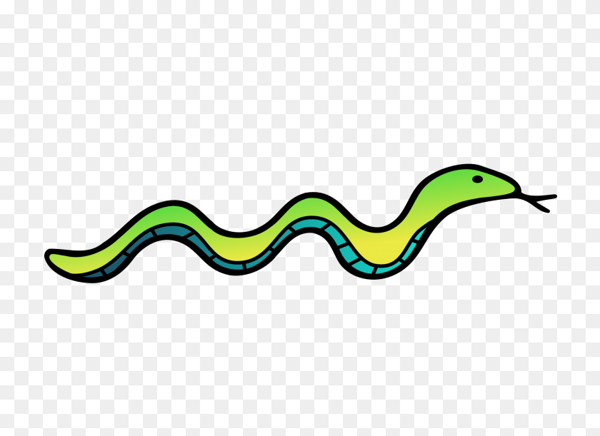 2427x1717 Clip Art Snake - Rattle Clipart