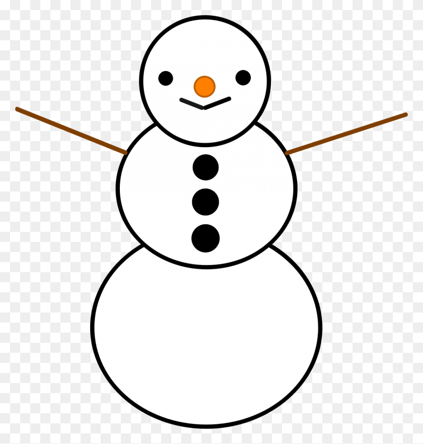 1110x1169 Clip Art Snowman - Snowman Face Clipart