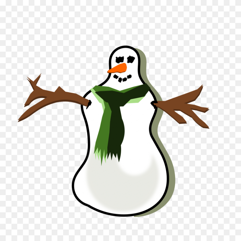 800x800 Clip Art Snowmen - Snowman Clipart PNG