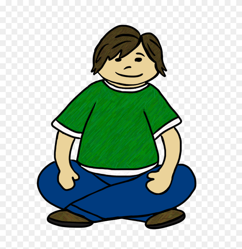 650x806 Clip Art Student Sitting In Class Clipart - Students In Class Clipart