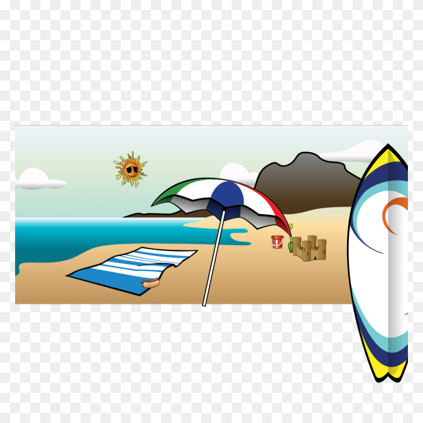 800x800 Clipart Summer Vacation - On Vacation Clipart