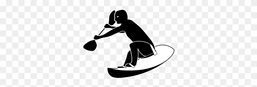 300x226 Clip Art Surfer Dude - Water Skiing Clipart