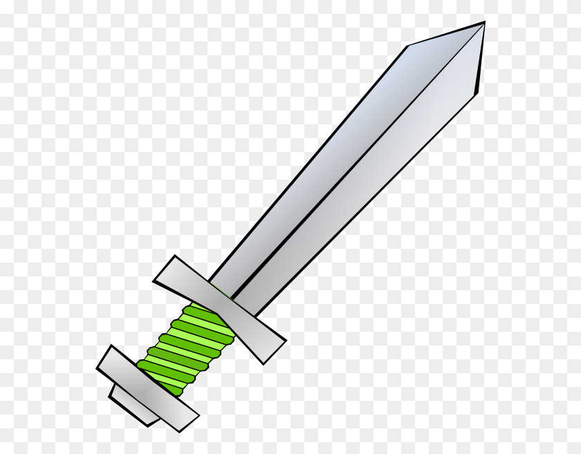 564x597 Clip Art Sword - Metal Clipart