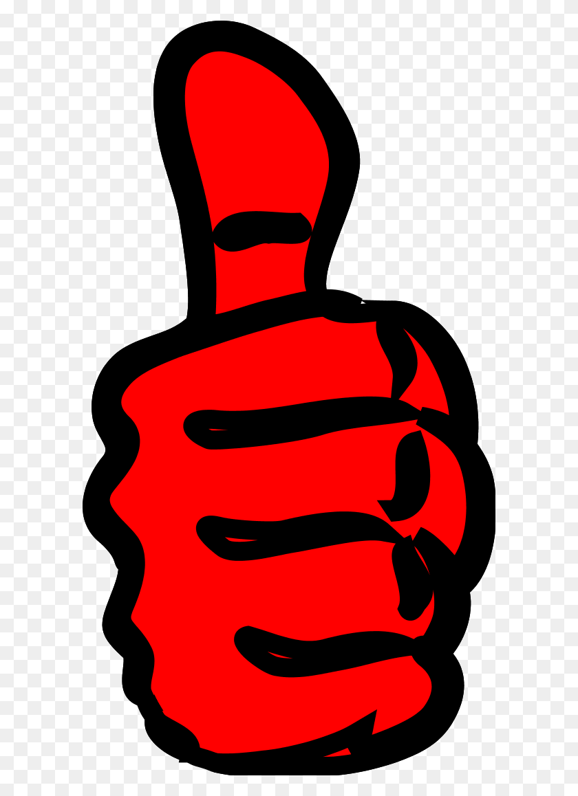 600x1098 Clipart Thumbs Up - Thumbs Up And Down Clipart