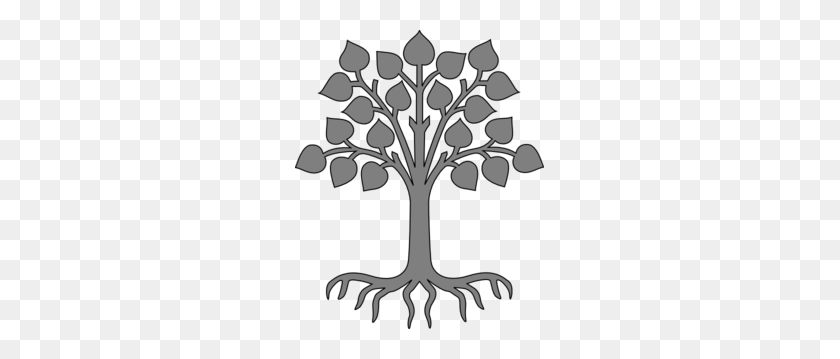 249x299 Clip Art Tree With Roots - Tree Trunk Clipart Black And White