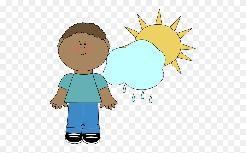 500x463 Clip Art Weather - Windy Weather Clipart