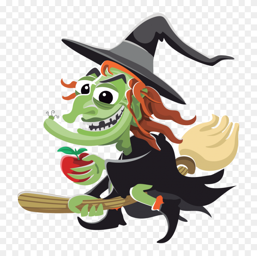 1000x1000 Clip Art Witch - Funny Hat Clipart