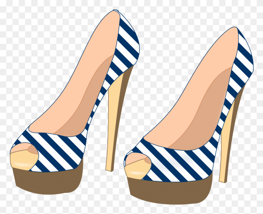 938x750 Clip Art Women High Heeled Shoe Clothing - Shoe Clipart PNG